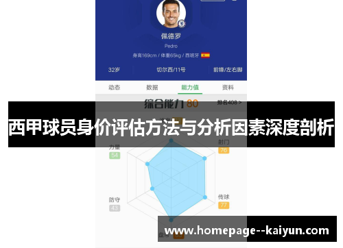 西甲球员身价评估方法与分析因素深度剖析